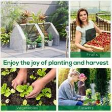 Mini Walk-In Greenhouse - 白色 - 查看 4