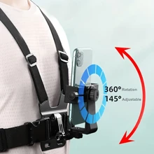 Set di 6 supporti universali a fascia toracica per cellulare, supporto per smartphone per video POV all'aperto, supporto a fascia toracica per telefono cellulare compatibile con , telefoni Android, regalo per compleanno, famiglia, amici, supporto per telefono, accessori per telefono