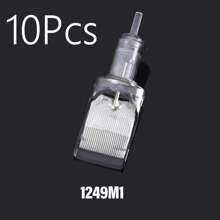 naom 1/10支装纹身针，适用于打雾 - 大号弧形针，一体式弯曲巨型卡式打雾针，标准长度，已消毒卡式针，刺绣针纹身器材，纹身师情人节礼物，婚礼季礼物 - 彩色 - 查看 15