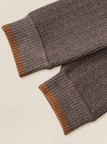 2 quần legging cho bé gái, quần dài đến mắt cá chân có gân Colorblock, quần dài đến mắt cá chân có lót nhiệt dày, quần co giãn thoải mái mềm mại, mặc ấm vào mùa đông, làm quà tặng thời trang hàng ngày hoặc ngày lễ - Nhiều màu - Xem 4