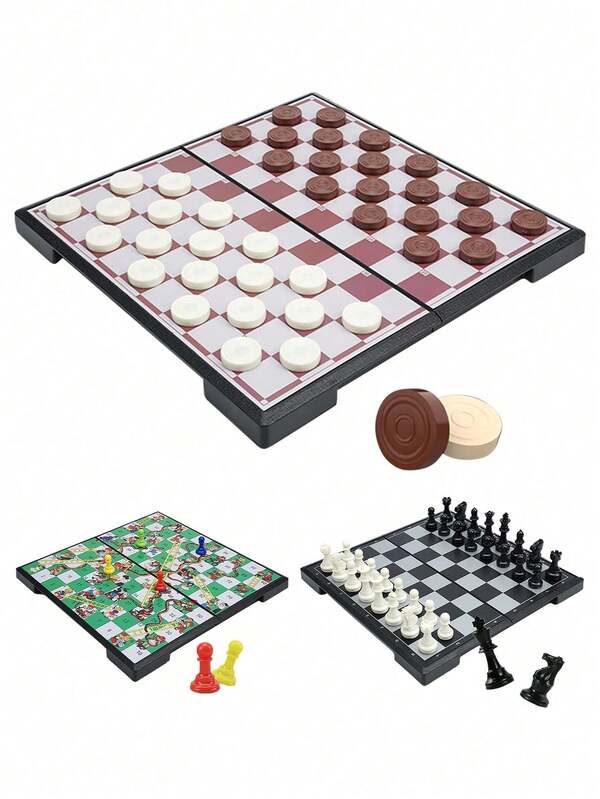 Chess Sets Board Games, Magnetic Folding Chess Board With Instructions Teen Gifts Family Games Educational Toys For Kids And Adults