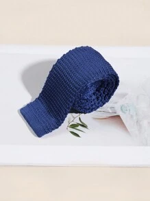 1pc Men Knitted Casual Business Necktie Solid Color Elegant Tie Men Necktie - Solid Color - View 16