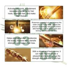 1 件迷迭香头皮护理喷雾，含薄荷油按摩头皮护发精华，健康头发从发根渗透到发梢（30 毫升/1 液量盎司） - 1 bottle - 查看 5