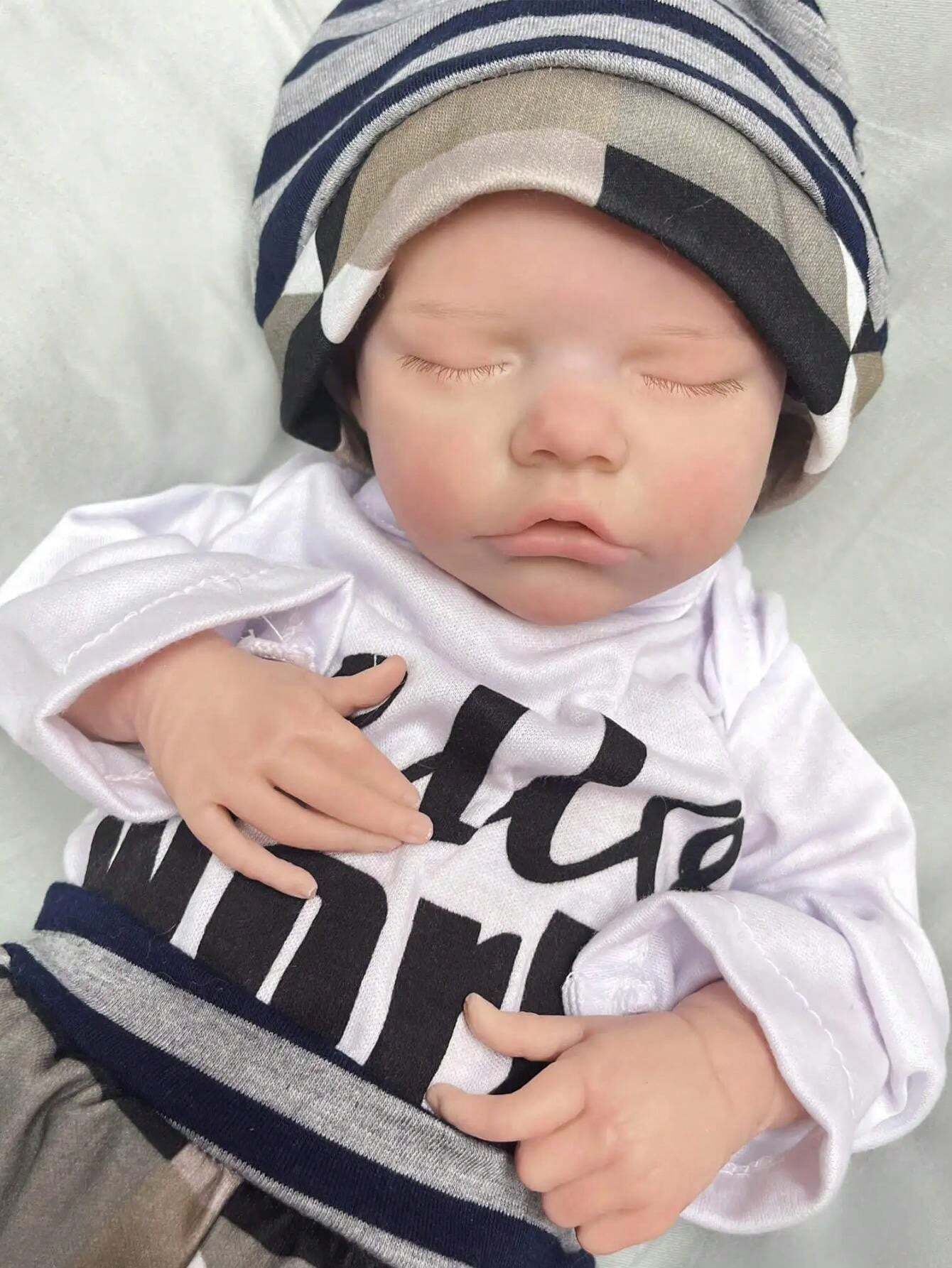 1PC 16 Inch Reborn Doll Twins Sisters Full Body Solid Silicone Twins A