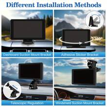 Portable Car Play Android Auto Screen For Car, 7 Inch IPS Touch Screen Wireless Car Play Driveplay Multimedia Player With Voice Control, Mirror Link For All Vehicle
