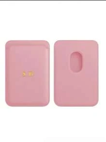 Personailze Custom Name Magsafe Magnetic Leather Wallet Card Holder Compatible With Iphone 14 Pro Max 13 12 11 Card Clip Phone Case