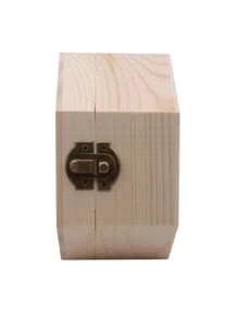 1pc Wooden Storage Box - Handcrafted, Jewelry & Cosmetic Organizer, Desk Accessory, Keepsake Case With Ample Storage Space For Home Organization Wooden Storage Box, Ideal For Jewelry & Makeup, Multipurpose Desktop Organizer With Secure Lid