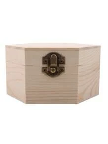 1pc Wooden Storage Box - Handcrafted, Jewelry & Cosmetic Organizer, Desk Accessory, Keepsake Case With Ample Storage Space For Home Organization Wooden Storage Box, Ideal For Jewelry & Makeup, Multipurpose Desktop Organizer With Secure Lid