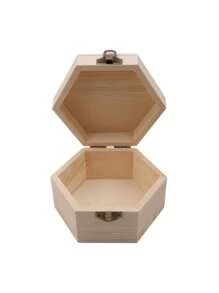 1pc Wooden Storage Box - Handcrafted, Jewelry & Cosmetic Organizer, Desk Accessory, Keepsake Case With Ample Storage Space For Home Organization Wooden Storage Box, Ideal For Jewelry & Makeup, Multipurpose Desktop Organizer With Secure Lid
