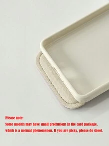 Charm Crossbody Button 零钱包卡夹手机壳 - 舒适握持，兼容 Iphone 16/16Plus/16Pro/16Promax/15/15Plus/15Pro/15Promax/14/14Plus/14Pro/14Promax/13/13Pro/13Promax/12/11/Plus/Pro/Max（适合朋友、女朋友、男朋友、家人） - 米色 - 查看 7