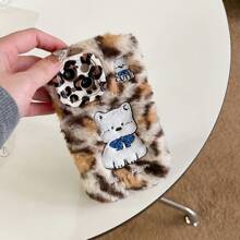 Ốp lưng điện thoại hình chó sục Tây Nguyên thêu họa tiết da báo thời trang thu đông mới tương thích với iPhone 14 Pro Max/14 Pro/14, iPhone 15 Pro Max/15 Pro/15, iPhone 16 Pro Max/16 Pro/16, iPhone 13 Pro Max, Thiết kế đơn giản, Phong cách hoạt hình, Chống sốc - Nhiều màu - Xem 3