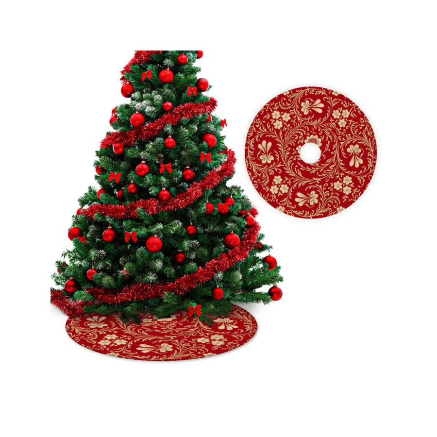 Christmas Tree Skirt Base Mat Decoration 60x60 - FSA-003 - 查看 1