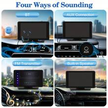 Portable Car Play Android Auto Screen For Car, 7 Inch IPS Touch Screen Wireless Car Play Driveplay Multimedia Player With Voice Control, Mirror Link For All Vehicle