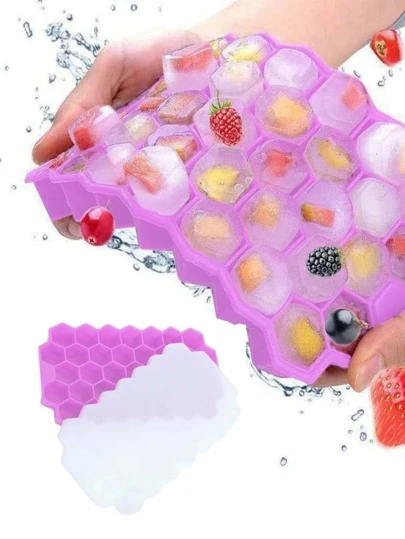 1入組可重複使用矽膠蜂窩紋理形狀DIY矽膠模具