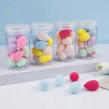 12个装透明罐装迷你化妆海绵，小巧柔软，干湿两用，不含乳胶。适用于化妆、家居装饰、梳妆台、旅行、卧室等场合。也可用于化妆配件、粉扑、化妆海绵、散粉扑等。此外，它也是圣诞礼物、化妆工具、礼品、女士礼物、圣诞礼物、赠品、旅行必备品等。 - 彩色 - 查看 6