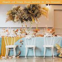 1 件新款波西米亚风格舒适质朴透明桌旗皱纹设计长桌旗宴会 - 純色 - 查看 4