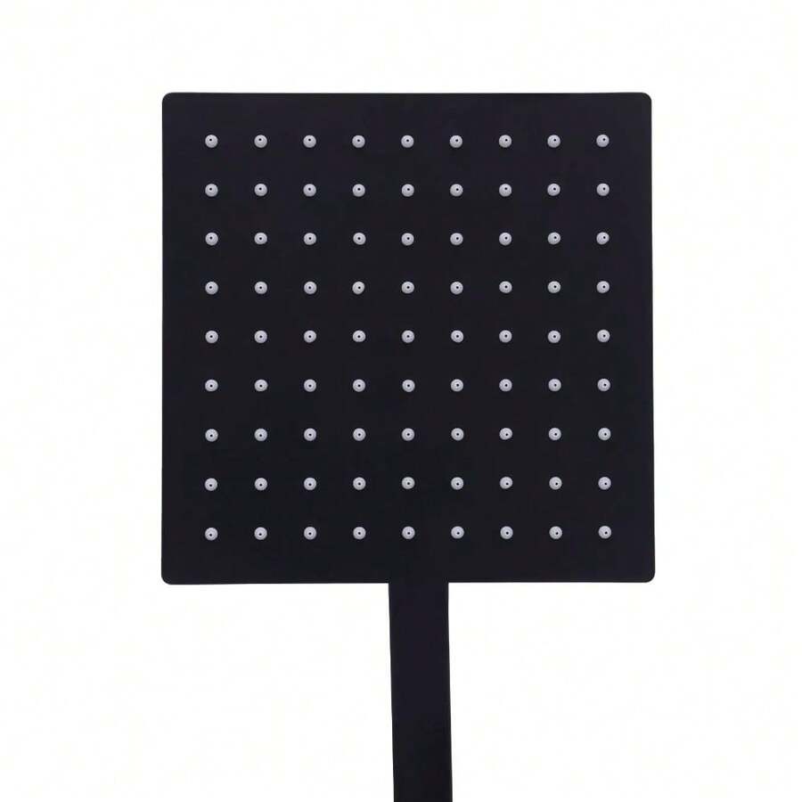 Wall Mount Black Shower Faucet Set System Rainfall Shower Head Handle