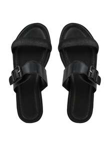 Women's Casual Platform Flip Flops Shiny REF421 - màu đen - Xem 4