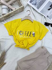 100% Cotton Women's Clothing - 黃色 - 查看 3