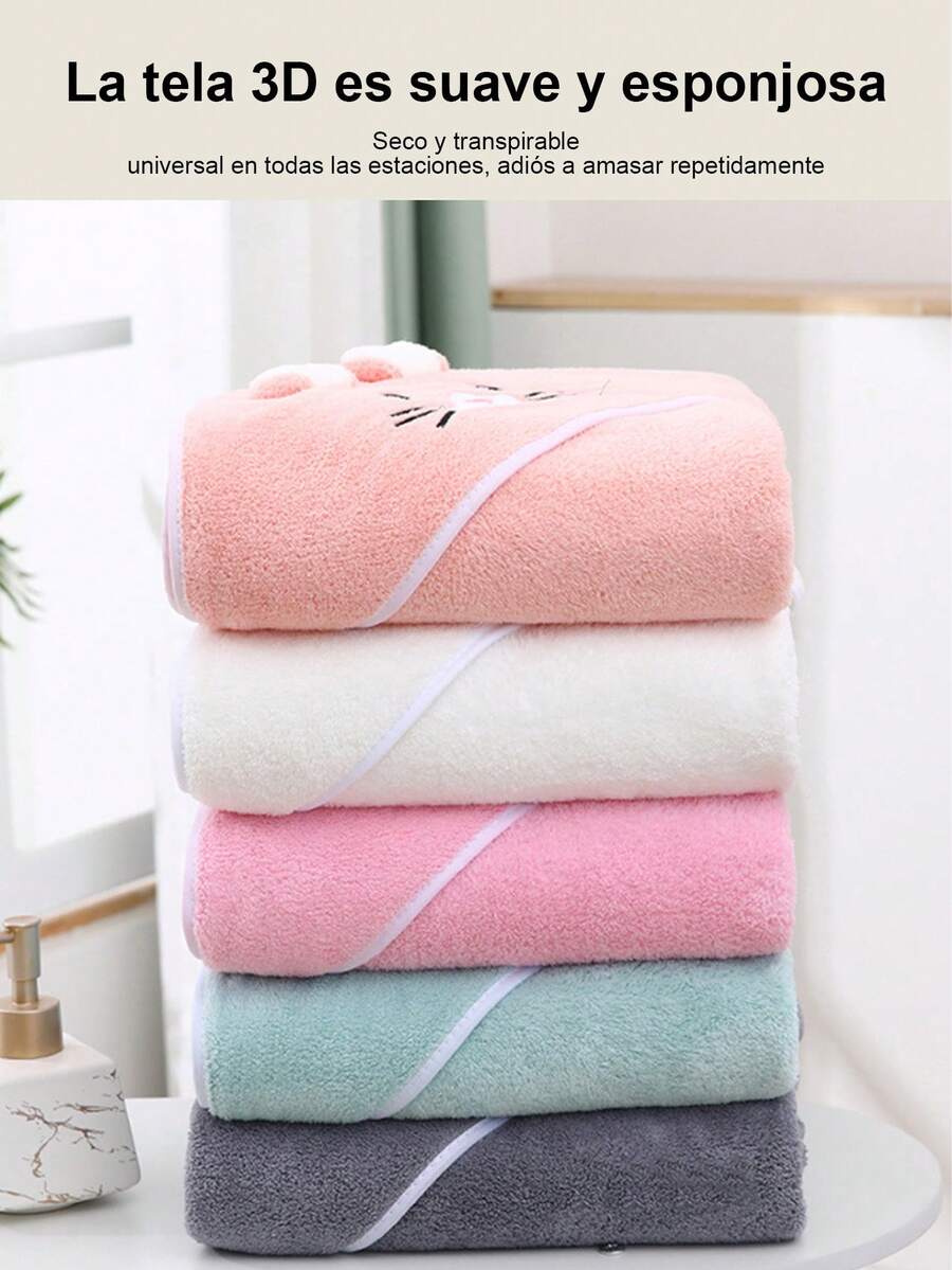 The Coral Velvet Children's Bath Towel Is Soft And SkinFriendly, With