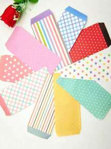 5 Packs/lot Total 25 Pieces Of Candy Colored Envelopes With Random Colors (10 Colors Available, 5 Colors Will Be Randomly Sent) - Multicolor - View 8