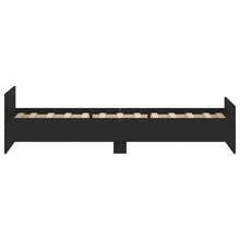 VidaXL Bed Frame Black 90x190 Cm Wood Material