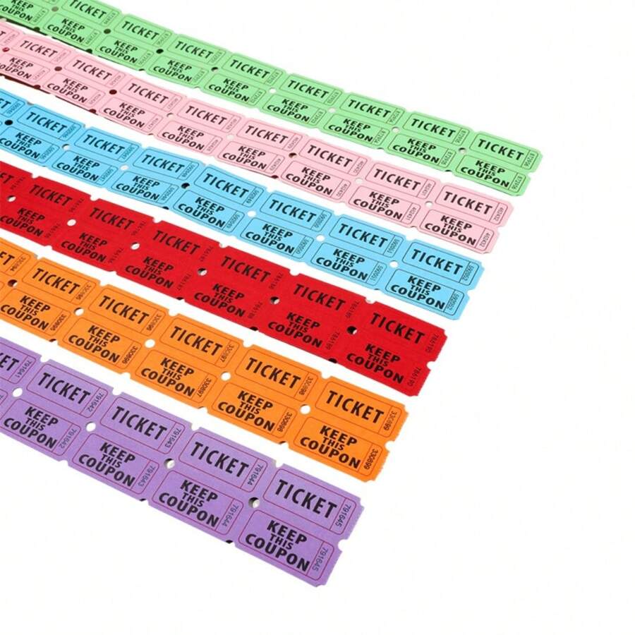 200pcs Blue Raffle Tickets With Perforations And Consecutive Numbers ...