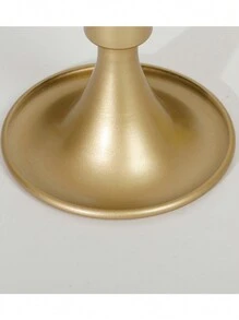 1pc American Style Iron Dining Table Candle Holder, Wedding Candle Holder, Home Decor Candle Stand - Multicolor - View 5