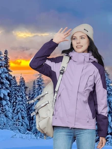 Women's Waterproof Ski Jacket Snowboarding Windbreaker Warm Winter Hooded Mountain Snow Coat