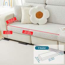 1 st Stretch Jacquard Sofahoes, Machinewasbaar, Anti-Kattenkrab, Meubelbeschermer Sofahoes, Moderne 3/4 Sofa + Chaise Lounge Kussenset Voor Slaapkamer, Kantoor, Woonkamer