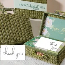 TYFYO 50pcs/Pack Thank You For Supporting My Business Cards, 6 Styles-2" X 3.5" Small Customer Appreciation Card For Shop, Online Retailers, Business Supplies And Local Storese, Back To School Valentine Day - White - View 8