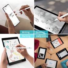 触摸屏触控笔 电源显示平板笔 POM 笔尖磁性数字触摸笔兼容 iPhone/iPad/iPad Pro/和其他 IOS/Android 智能手机和平板设备 - 白色 - 查看 5