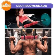 Shang's Cojin Protector Para Barra Olimpica Protector De Cuello Gym diseño marmoleado - Morado - Ver 5
