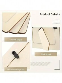 5 件套相框，木制 DIY 手工制作 6 英寸相框，适用于家庭客厅办公室装饰，情人节新年复活节礼物。未完成的木制相框 - 水平桌面展示框，适用于墙壁和桌面 - 长方形，DIY 工艺项目必需品，天然木材饰面，易于组装 - 彩色 - 查看 8
