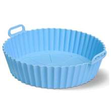 Kit 3 Round Silicone Mold For Air Fryer Microwave Oven Basket - 彩色 - 查看 4