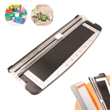 Guillotina Deslizante Cizalla Regla Plastico Cortadora Papel Carta Foto Tarjeta Util Vmingo Mexico - Negro - Ver 2