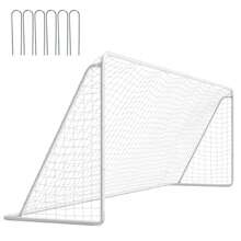 Soccer Goal 12ft X 6ft Football Goals W/Net Straps,  Soccer Net And Frame For Home Backyard Practice Training Goals Soccer Field Equipment - White - View 3
