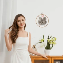 Trang trí nghệ thuật treo tường Angel Series - Khung vải canvas nghệ thuật treo tường hiện đại, Biển báo trang trí Giáng sinh/Năm mới, Quà tặng Giáng sinh/Năm mới, Nghệ thuật treo tường thú vị, Thích hợp để trang trí trong nhà, Không cần điện, Áp dụng cho quán cà phê, vườn, sân, trang trại, quán bar, phòng - Quà tặng lý tưởng - Nhiều màu - Xem 4