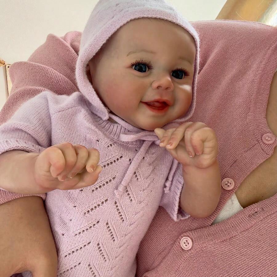 NPK 18inch Lifelike Reborn Toddler Soft Body Doll Newborn Doll Hand