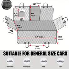 Fundas de asiento de coche para mascotas, alfombrillas de coche impermeables para mascotas con ventanas de malla