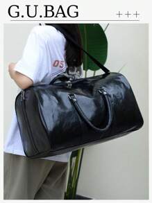 Sức chứa lớn, nhiều ngăn, nhẹ, chống nước bắn, chống trầy xước, chắc chắn và Túi đựng đồ tập thể dục/du lịch Túi đựng đồ tập thể dục du lịch, túi đựng đồ cắm trại, đồ dùng thiết yếu khi đi bộ đường dài, túi đựng đồ mùa hè, túi đựng đồ đi học, phụ kiện đi học, đồ dùng học tập - màu đen - Xem 2