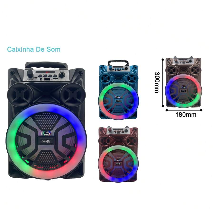 Bluetooth Speaker With Phone Holder - 藍色 - 查看 1