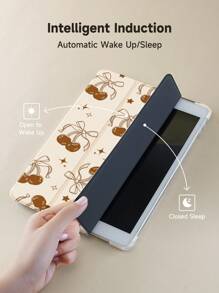 Ayotu Cherry 保护壳兼容三星 Galaxy Tab/IPad、IPad 第 9/8/7 代 10.2 英寸、新款 IPad 第 10 代保护套、具有自动唤醒/睡眠功能、四角防摔 - 彩色 - 查看 6