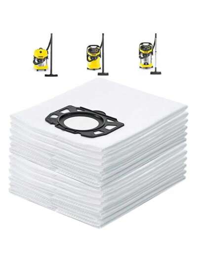 2/5/10pcs Vacuum Cleaner Dust Bags Compatible With Karcher Karcher WD4 Vacuum Cleaner Dust Bags Filter Bags - Anti-Tear, Tool Accessories