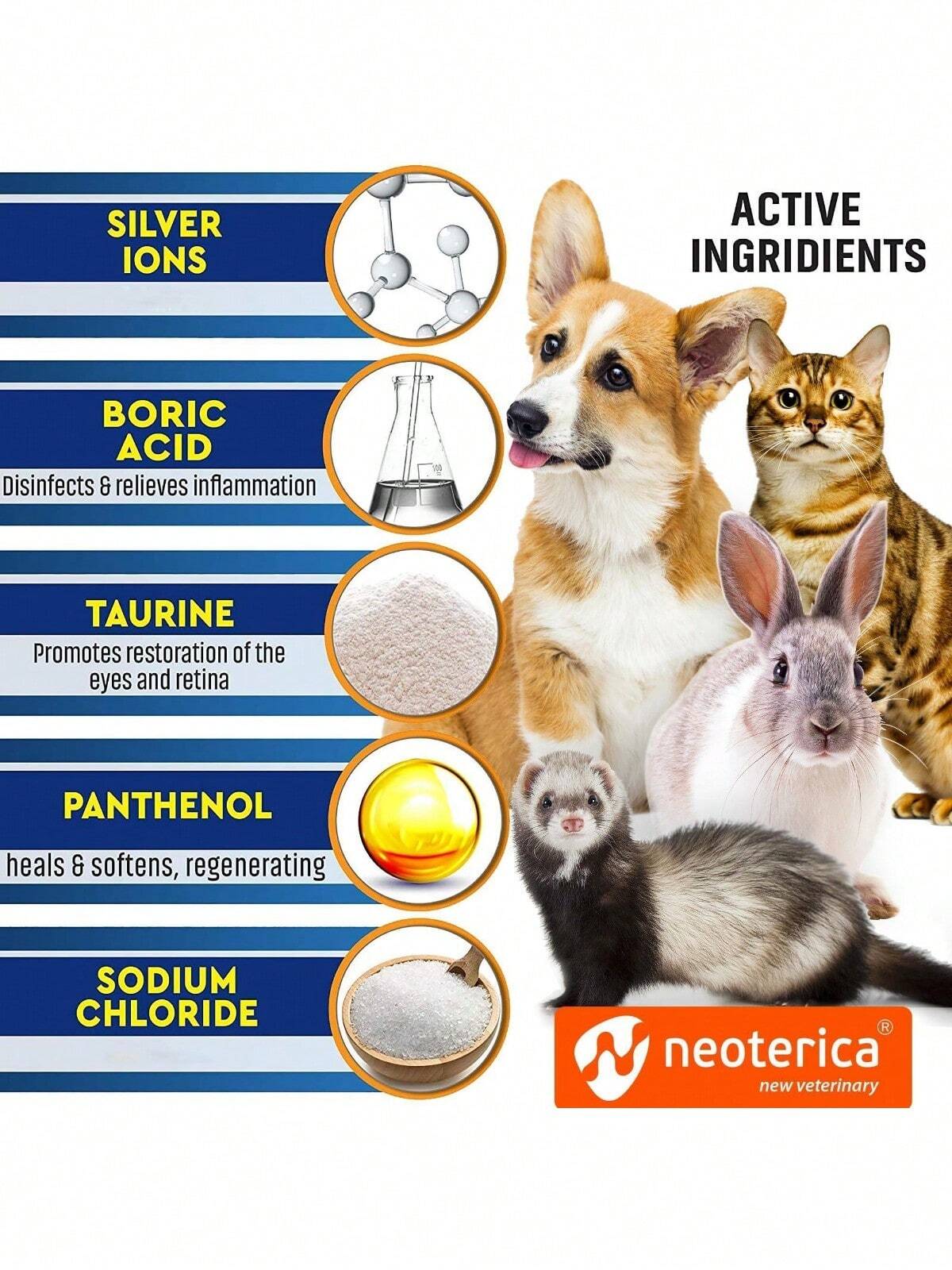 Cat Dog Eye Wash Drops Tear Stain Remover Cleaner Eye Infection