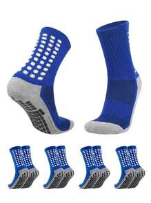 运动户外 5/10 双随机男士中筒运动袜，1 双指定颜色的中长运动袜，防滑减震舒适透气运动袜，适合男士户外篮球训练、跑步户外活动 - 彩色 - 查看 11