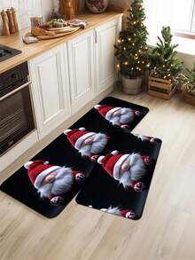 1 tấm thảm nhà bếp hình ông già Noel - Thảm chống trượt, chống bẩn và thấm hút dùng để trang trí nhà cửa - Hoàn hảo cho lối vào, phòng ngủ và phòng tắm - Nhiều màu - Xem 8