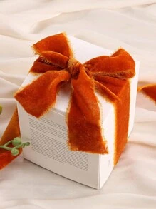 1pc Handmade Frayed Edging Velvet Suede Cloth Ribbon For Wedding Invitation Wrapping Bouquets Birthday Party Decorations Gifts Christmas & Thanksgiving Decorations, Gift Wrapping, Wedding Bouquets (Spool Not Included)