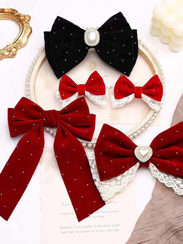 1 Stück Neujahrs-/Weihnachtsband - samtartiges Satinband mit Goldkante, DIY Schleifenband