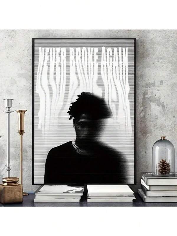 1pc Canvas Wall Art,Abstract Wall Art,Music Albums, Rappers, Creative Posters,Bathroom Wall Decor,Vintage Wall Decor,Decorate The Room With Hanging Paintings,Housewarming Gifts For Friends